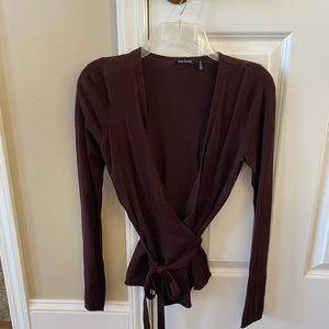 daisy fuentes moda wrap sweater size medium